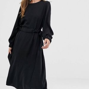 Black Asos midi dress